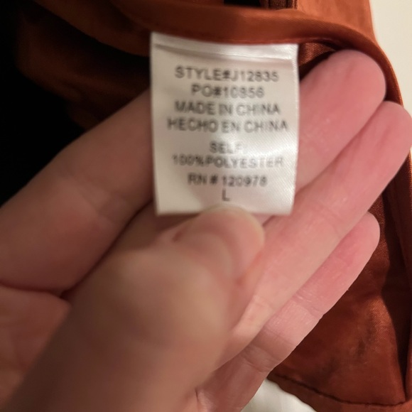 NWT Rust Lightweight Entro Shacket Size L - Picture 8 of 12